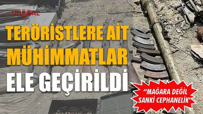 Teröristlere ait mühimmatlar ele geçirildi